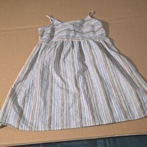 Hem & Thread Kids Dress - Pastel Stripes